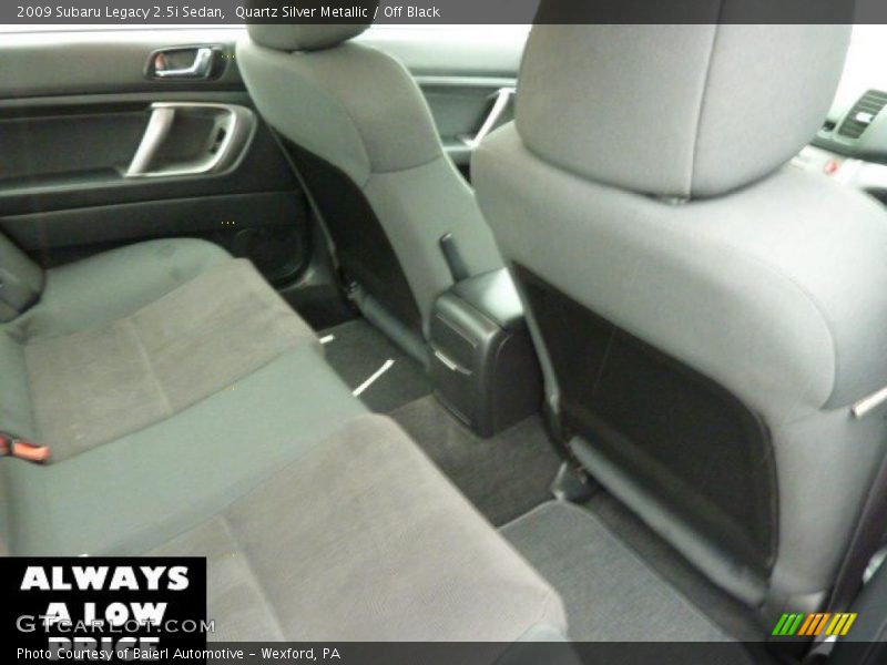 Quartz Silver Metallic / Off Black 2009 Subaru Legacy 2.5i Sedan