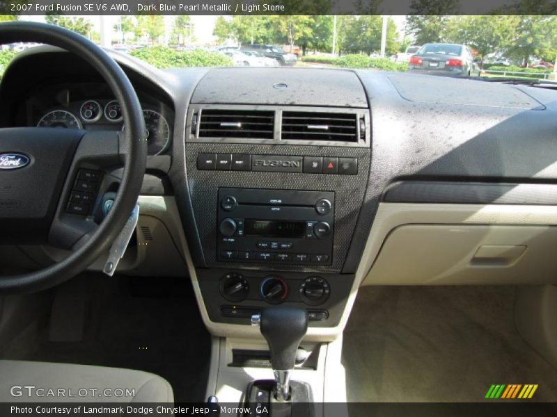 Dark Blue Pearl Metallic / Light Stone 2007 Ford Fusion SE V6 AWD