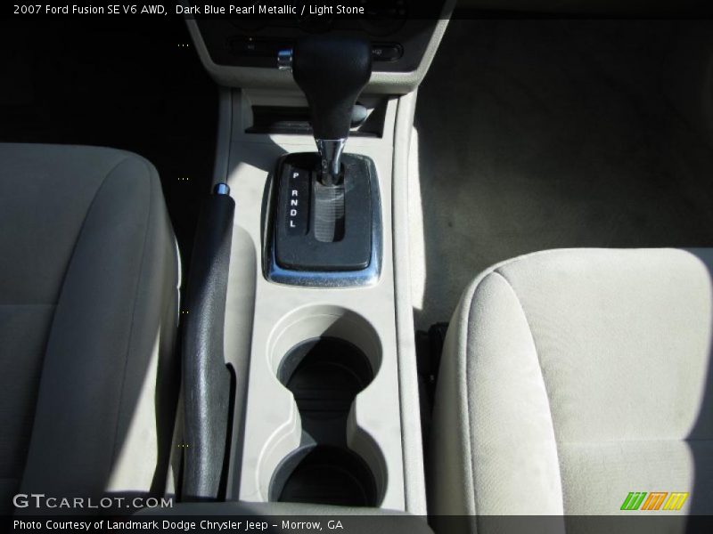 Dark Blue Pearl Metallic / Light Stone 2007 Ford Fusion SE V6 AWD