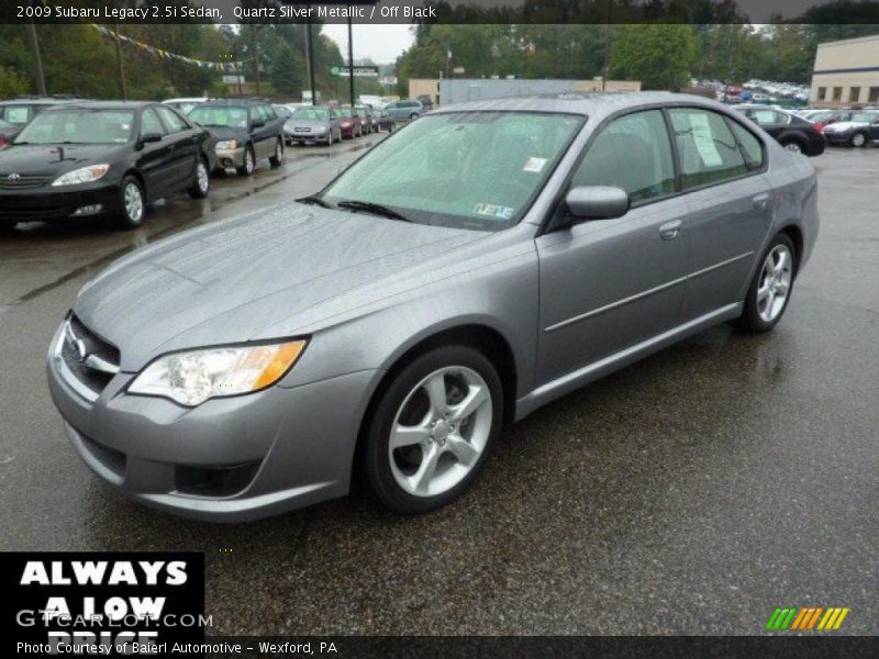 Quartz Silver Metallic / Off Black 2009 Subaru Legacy 2.5i Sedan