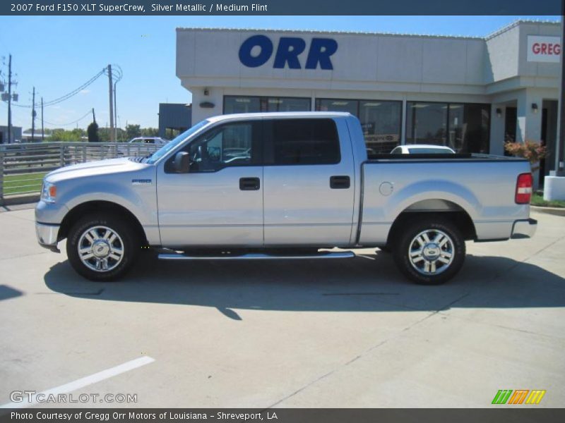Silver Metallic / Medium Flint 2007 Ford F150 XLT SuperCrew