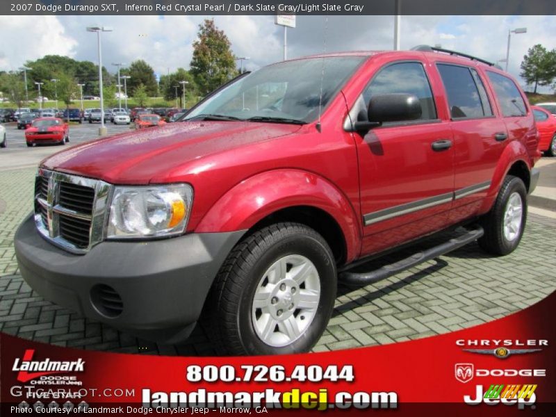 Inferno Red Crystal Pearl / Dark Slate Gray/Light Slate Gray 2007 Dodge Durango SXT