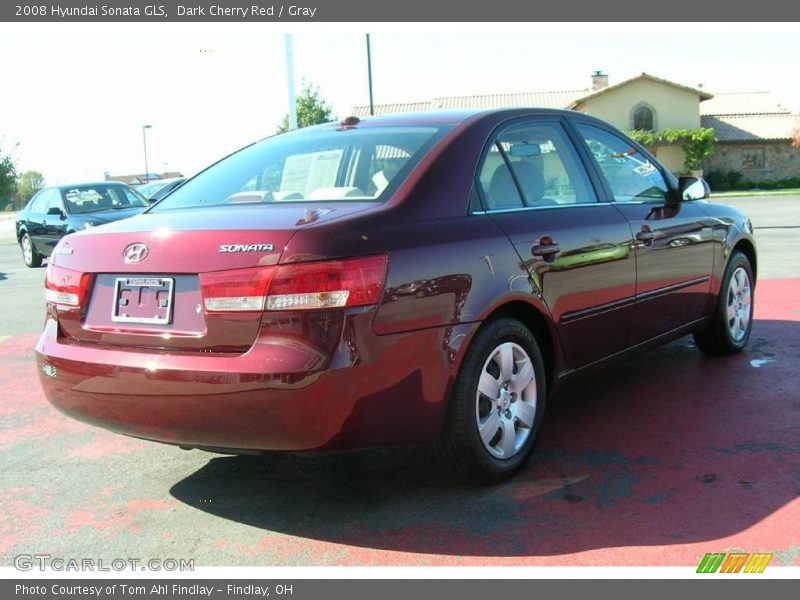 Dark Cherry Red / Gray 2008 Hyundai Sonata GLS
