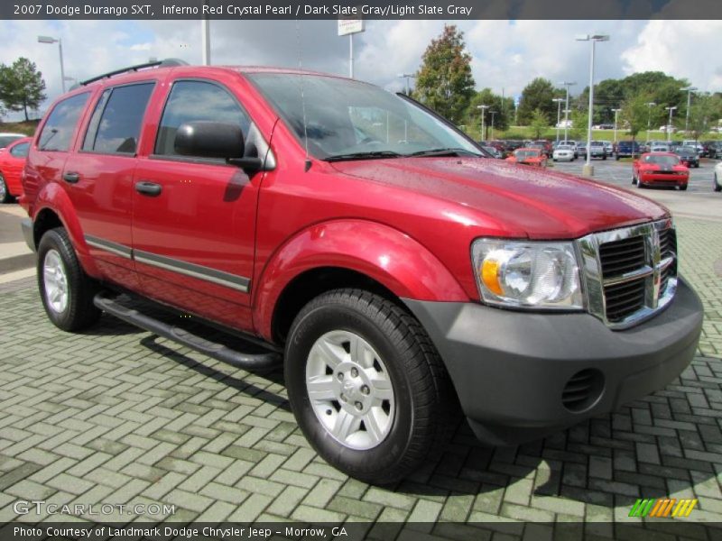 Inferno Red Crystal Pearl / Dark Slate Gray/Light Slate Gray 2007 Dodge Durango SXT