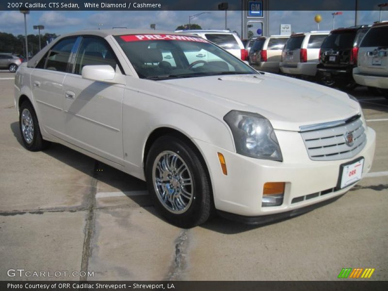 White Diamond / Cashmere 2007 Cadillac CTS Sedan