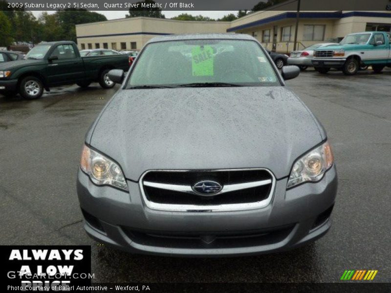 Quartz Silver Metallic / Off Black 2009 Subaru Legacy 2.5i Sedan