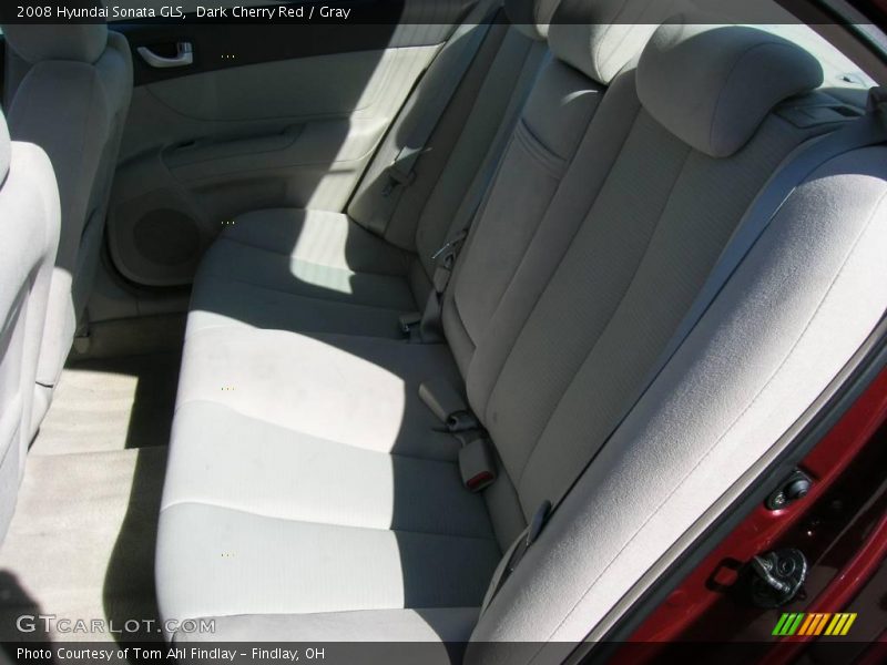 Dark Cherry Red / Gray 2008 Hyundai Sonata GLS