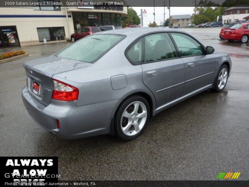 Quartz Silver Metallic / Off Black 2009 Subaru Legacy 2.5i Sedan