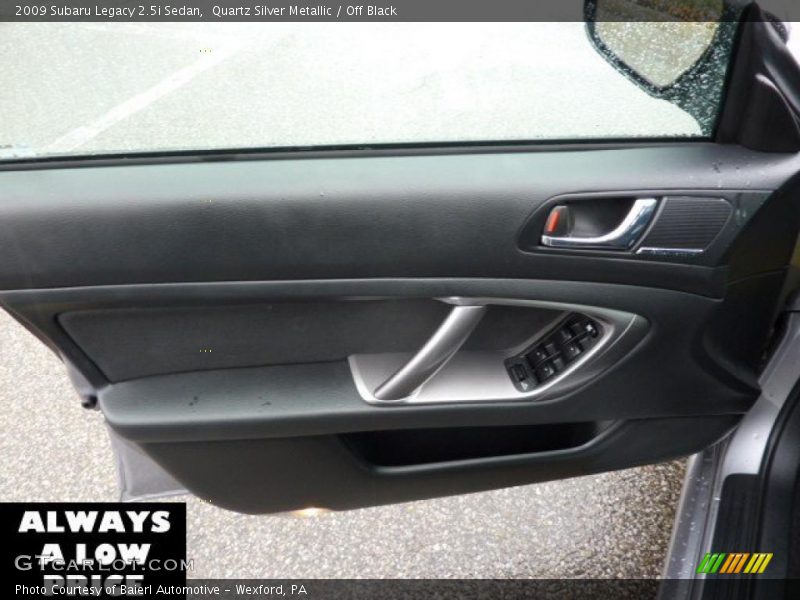 Quartz Silver Metallic / Off Black 2009 Subaru Legacy 2.5i Sedan