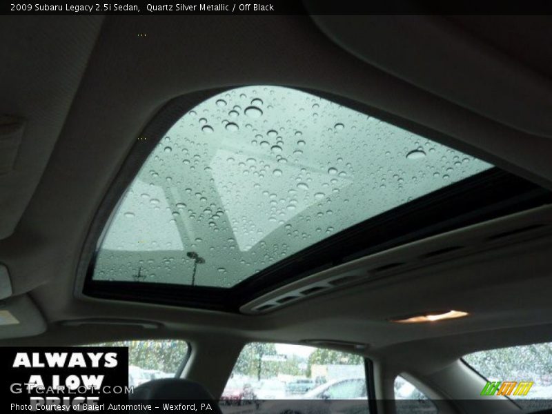 Quartz Silver Metallic / Off Black 2009 Subaru Legacy 2.5i Sedan