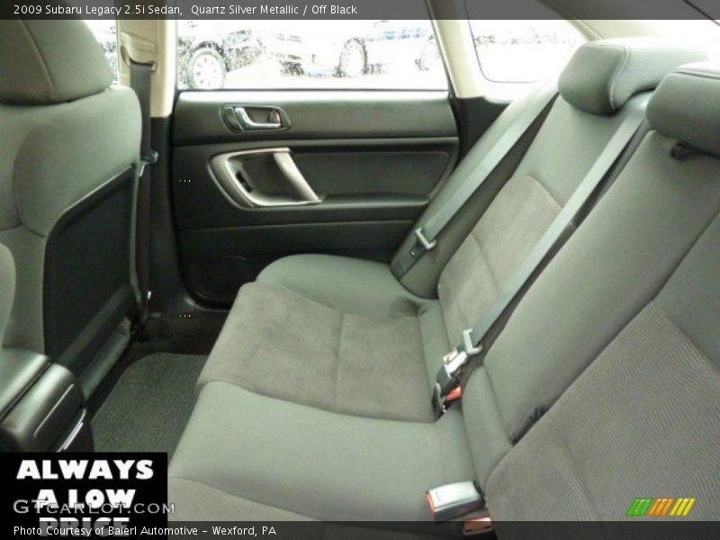 Quartz Silver Metallic / Off Black 2009 Subaru Legacy 2.5i Sedan