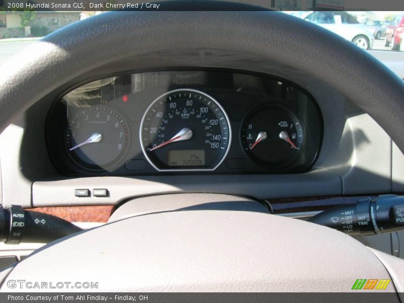 Dark Cherry Red / Gray 2008 Hyundai Sonata GLS