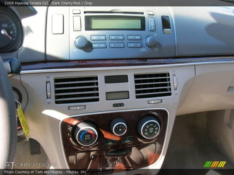 Dark Cherry Red / Gray 2008 Hyundai Sonata GLS