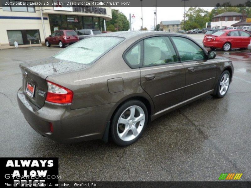 Deep Bronze Metallic / Warm Ivory 2009 Subaru Legacy 2.5i Sedan