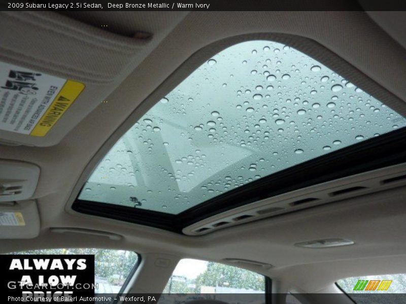 Deep Bronze Metallic / Warm Ivory 2009 Subaru Legacy 2.5i Sedan