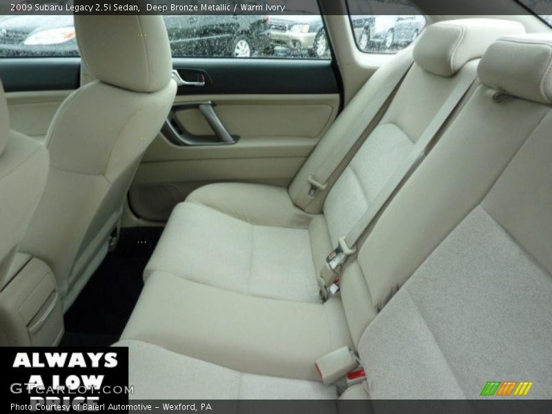 Deep Bronze Metallic / Warm Ivory 2009 Subaru Legacy 2.5i Sedan
