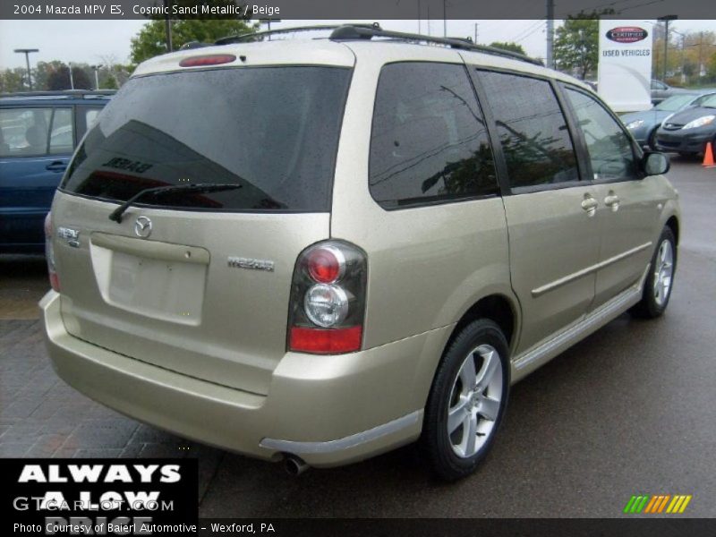 Cosmic Sand Metallic / Beige 2004 Mazda MPV ES