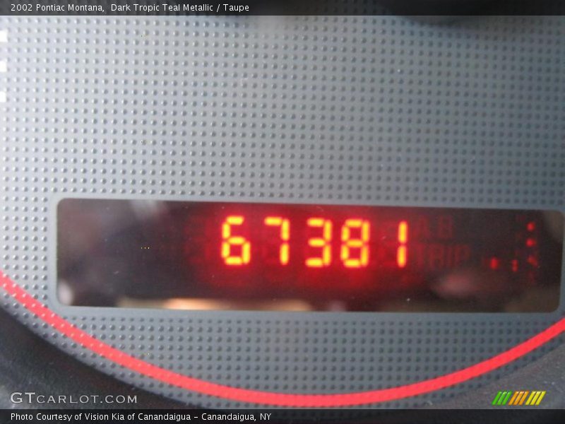 Dark Tropic Teal Metallic / Taupe 2002 Pontiac Montana
