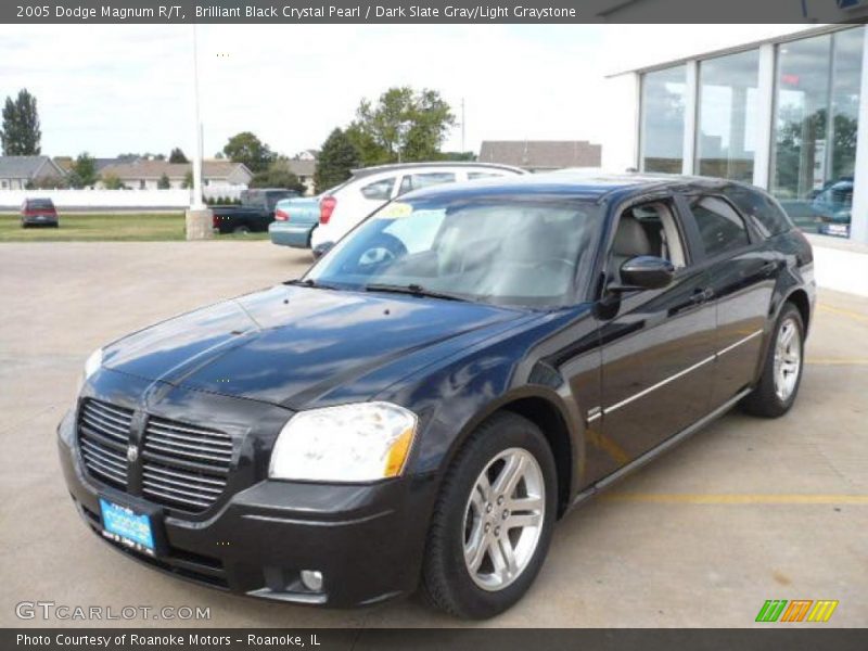 Brilliant Black Crystal Pearl / Dark Slate Gray/Light Graystone 2005 Dodge Magnum R/T