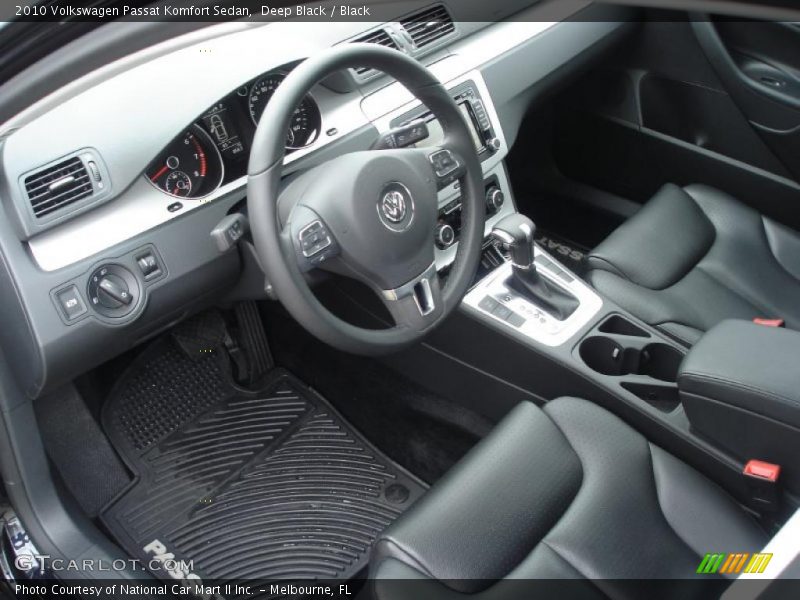 Deep Black / Black 2010 Volkswagen Passat Komfort Sedan