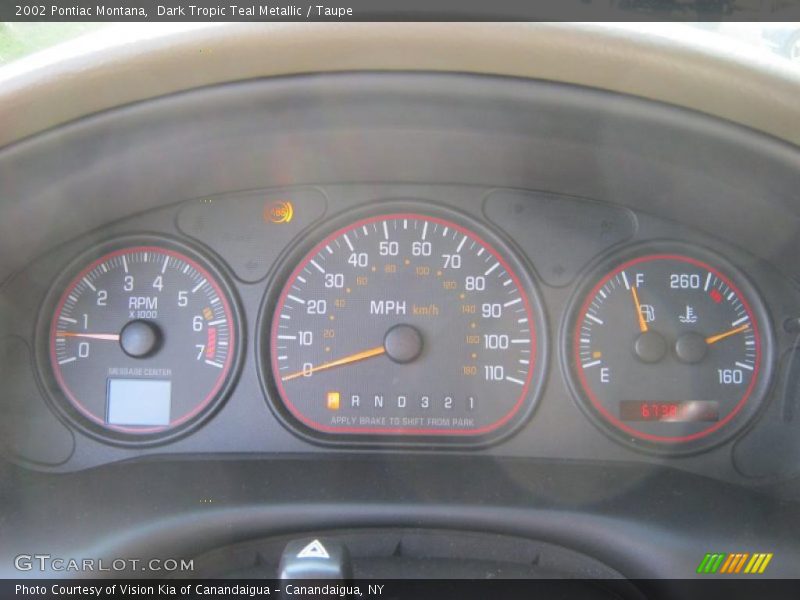 Dark Tropic Teal Metallic / Taupe 2002 Pontiac Montana