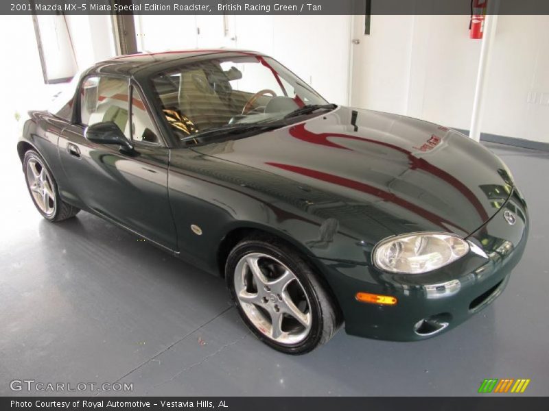 British Racing Green / Tan 2001 Mazda MX-5 Miata Special Edition Roadster