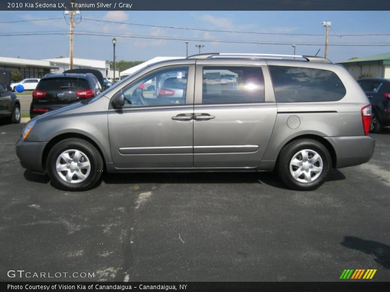 Titanium Silver / Gray 2010 Kia Sedona LX