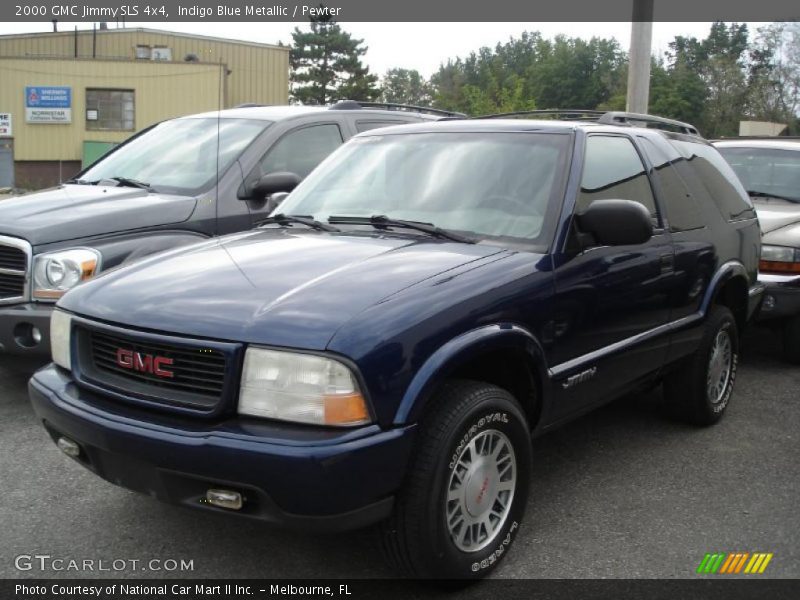 Indigo Blue Metallic / Pewter 2000 GMC Jimmy SLS 4x4