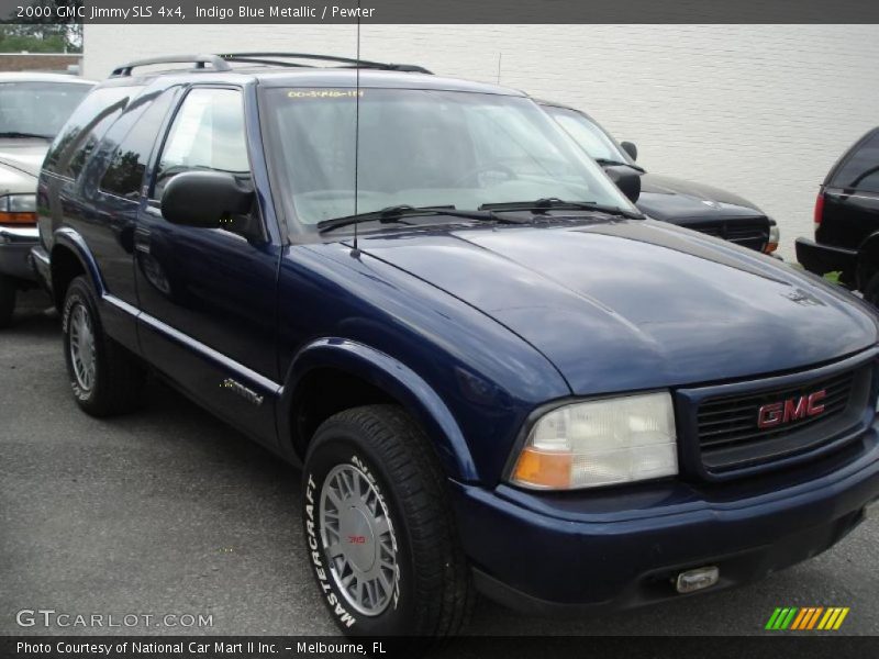 Indigo Blue Metallic / Pewter 2000 GMC Jimmy SLS 4x4