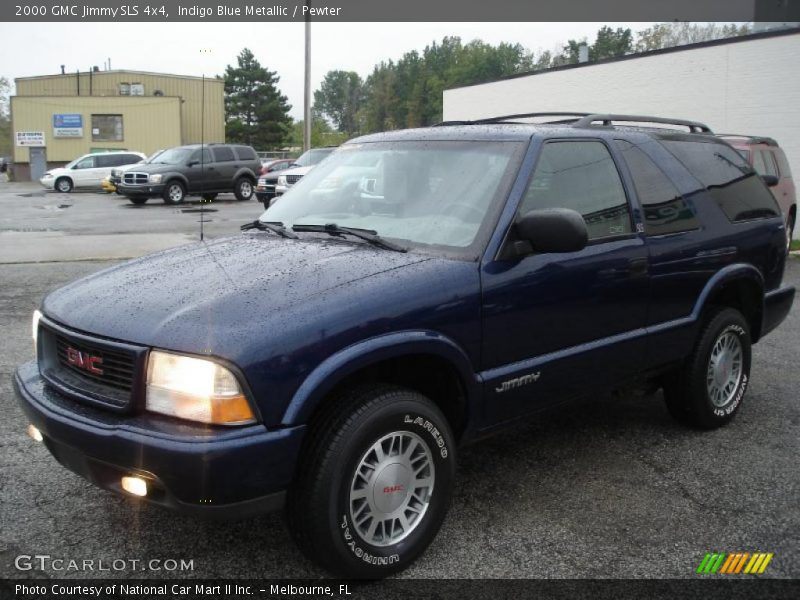 Indigo Blue Metallic / Pewter 2000 GMC Jimmy SLS 4x4