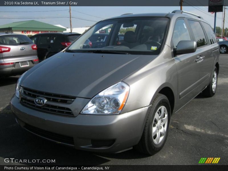 Titanium Silver / Gray 2010 Kia Sedona LX