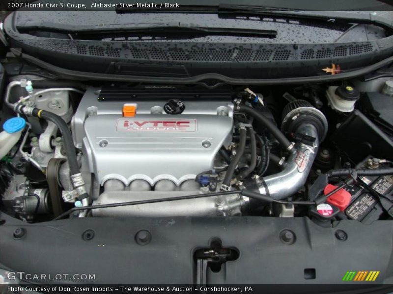 Alabaster Silver Metallic / Black 2007 Honda Civic Si Coupe