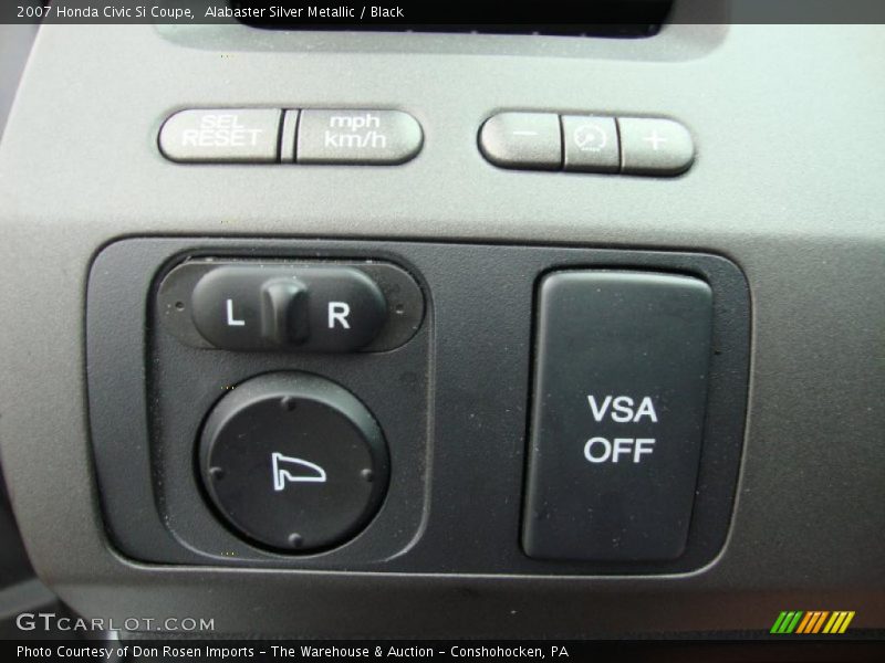 Alabaster Silver Metallic / Black 2007 Honda Civic Si Coupe