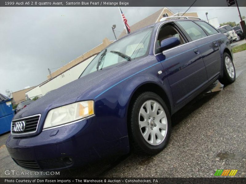 Santorin Blue Pearl / Melange Beige 1999 Audi A6 2.8 quattro Avant