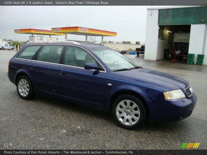 Santorin Blue Pearl / Melange Beige 1999 Audi A6 2.8 quattro Avant