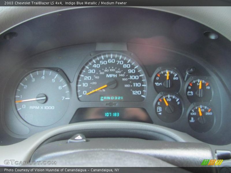 Indigo Blue Metallic / Medium Pewter 2003 Chevrolet TrailBlazer LS 4x4