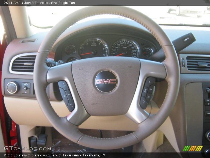 Victory Red / Light Tan 2011 GMC Yukon SLE