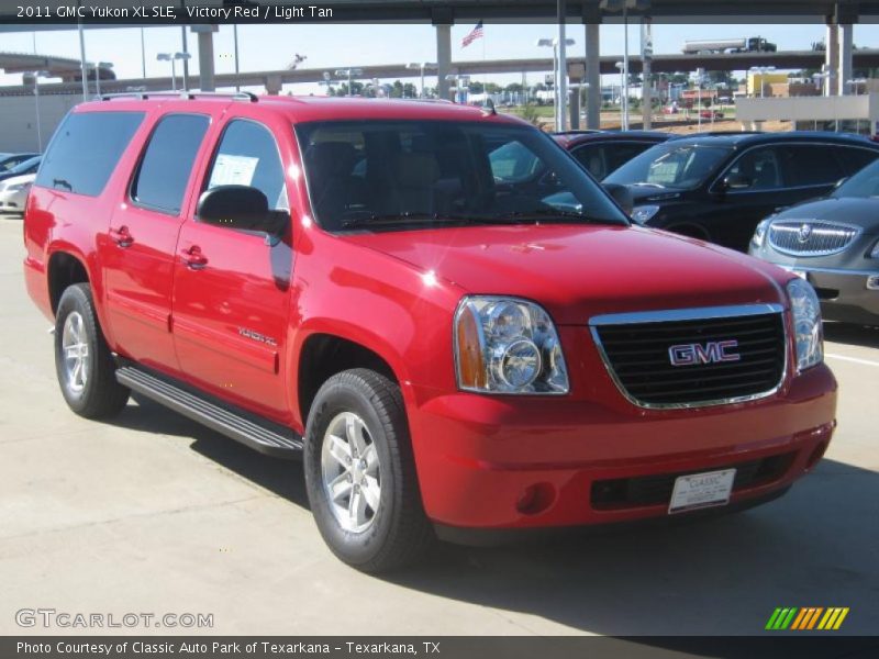 Victory Red / Light Tan 2011 GMC Yukon XL SLE