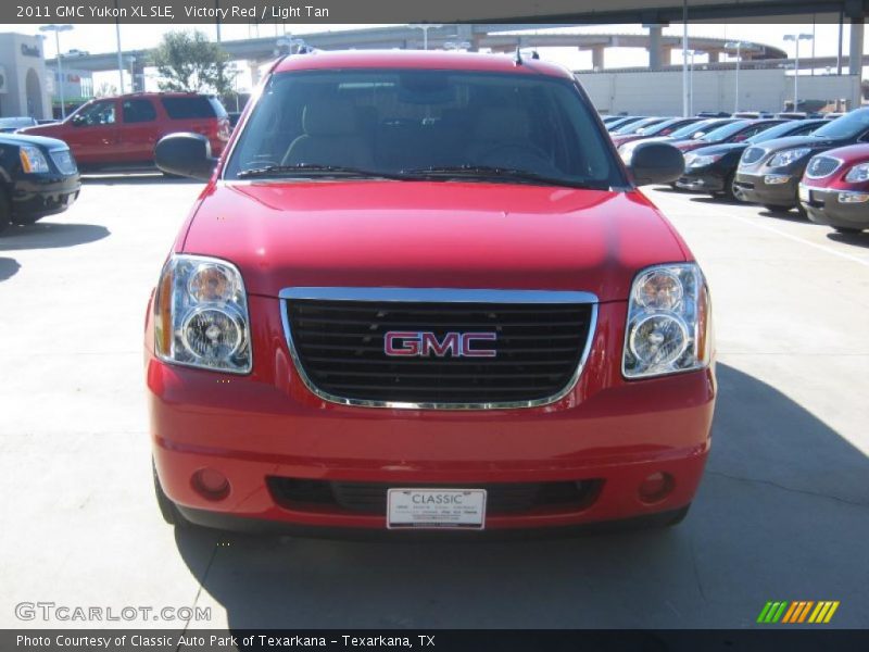 Victory Red / Light Tan 2011 GMC Yukon XL SLE