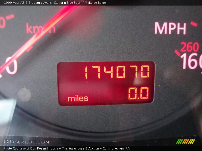 Santorin Blue Pearl / Melange Beige 1999 Audi A6 2.8 quattro Avant