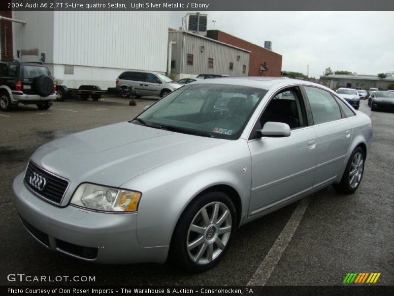 Light Silver Metallic / Ebony 2004 Audi A6 2.7T S-Line quattro Sedan