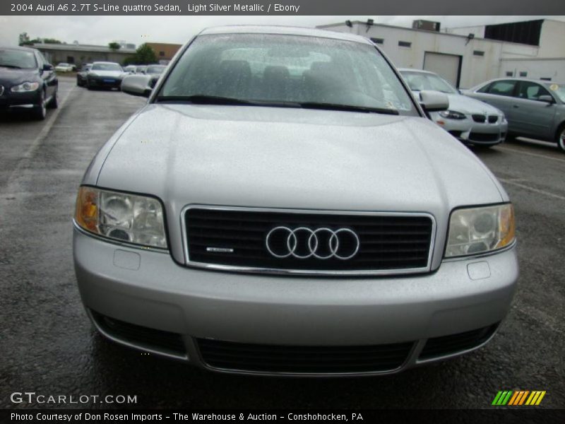 Light Silver Metallic / Ebony 2004 Audi A6 2.7T S-Line quattro Sedan