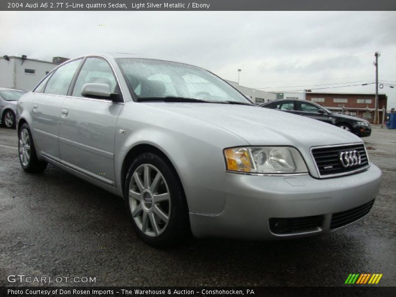 Light Silver Metallic / Ebony 2004 Audi A6 2.7T S-Line quattro Sedan
