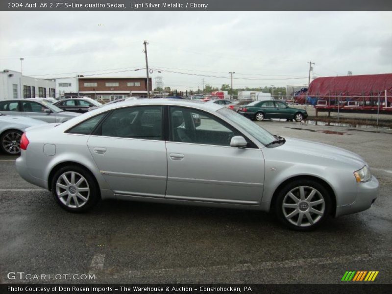 Light Silver Metallic / Ebony 2004 Audi A6 2.7T S-Line quattro Sedan