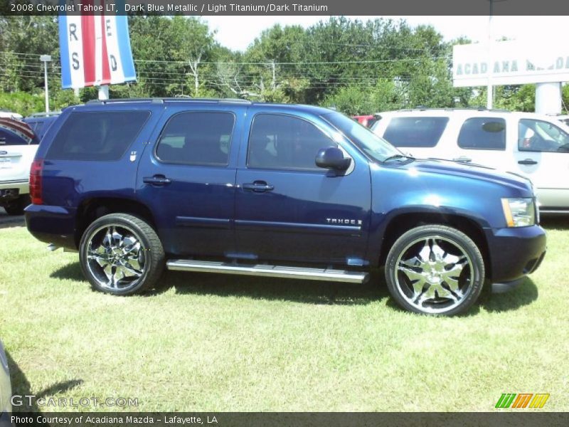 Dark Blue Metallic / Light Titanium/Dark Titanium 2008 Chevrolet Tahoe LT