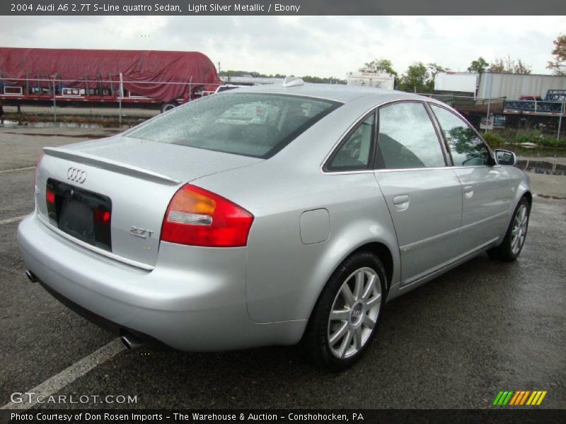 Light Silver Metallic / Ebony 2004 Audi A6 2.7T S-Line quattro Sedan