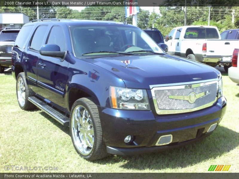 Dark Blue Metallic / Light Titanium/Dark Titanium 2008 Chevrolet Tahoe LT