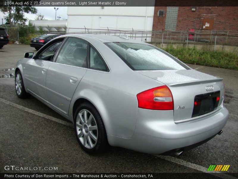 Light Silver Metallic / Ebony 2004 Audi A6 2.7T S-Line quattro Sedan