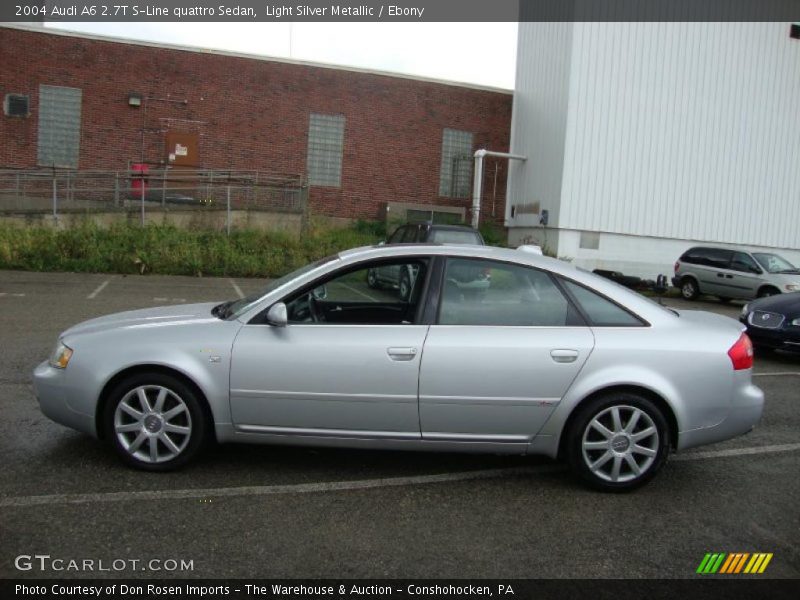 Light Silver Metallic / Ebony 2004 Audi A6 2.7T S-Line quattro Sedan
