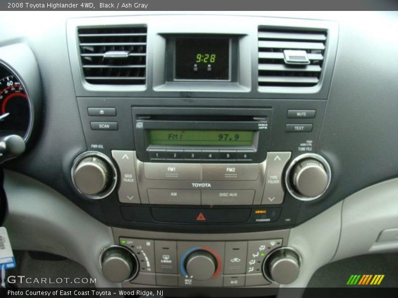 Black / Ash Gray 2008 Toyota Highlander 4WD